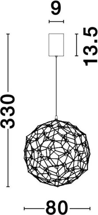 NOVALUCE 9288080 Modern Led Függesztett Lámpa LED IP20