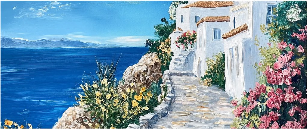 Kép - Sikátor a tenger mellett (120x50 cm)
