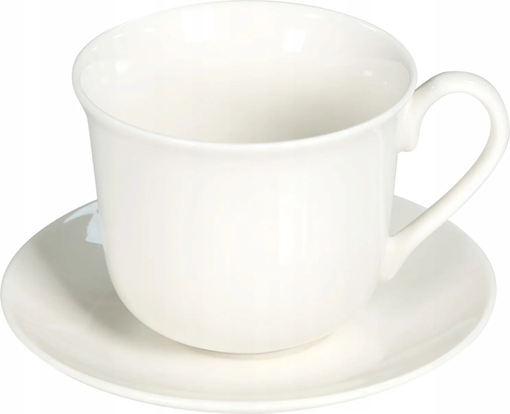 Livello Porcelán csésze 400ml Fehér Nagy Jumbo Aljjal 15,5cm