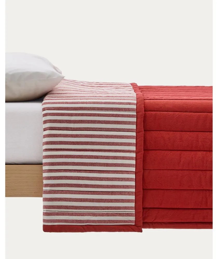 Piros bio pamut steppelt ágytakaró 180x240 cm Sini – Kave Home