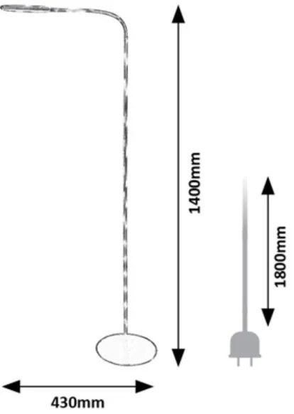 Rabalux 74010 - Állítható fényű LED érintős állólámpa ADELMO LED/10W/230V szürke