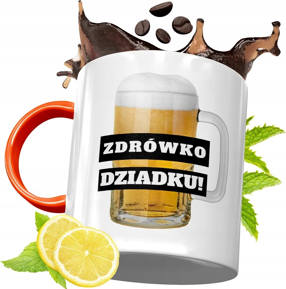 Narancssárga Bögre Nagypapának Ajándék fényképes nyomtatással