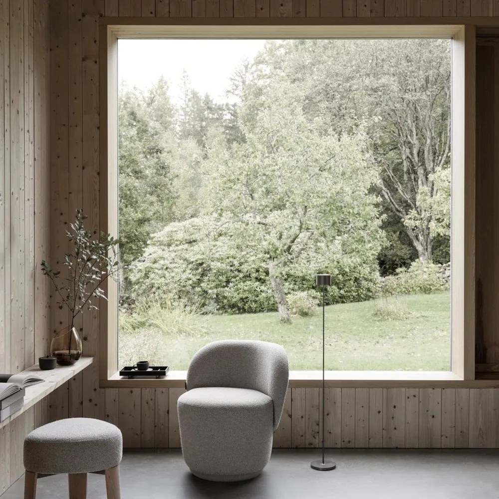 Bézs filc fotel KUON – Blomus