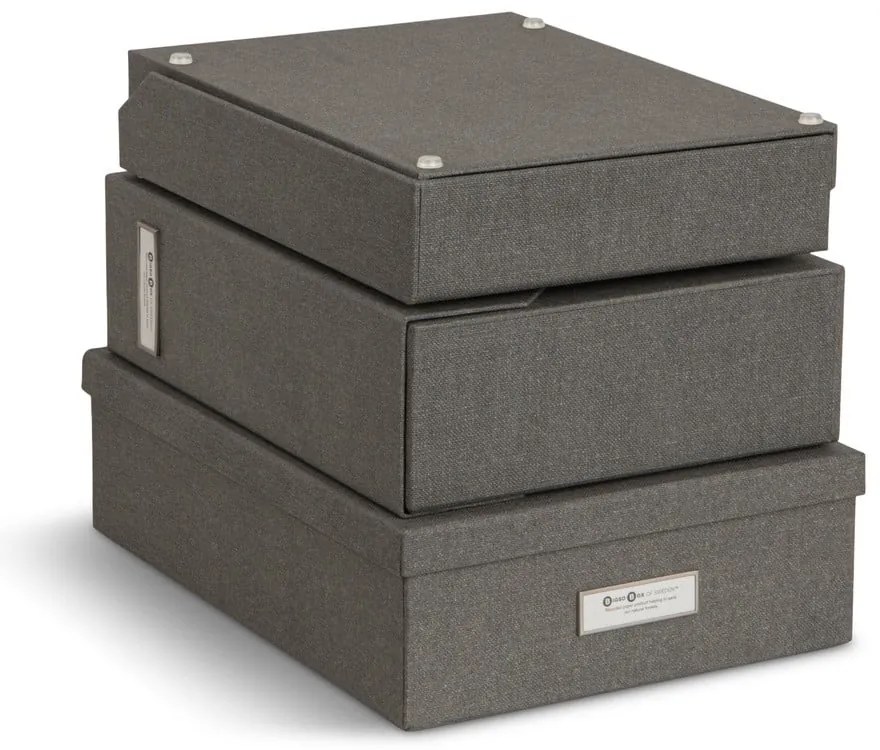 Karton rendszerező szett dokumentumokhoz 5 db-os Holger – Bigso Box of Sweden