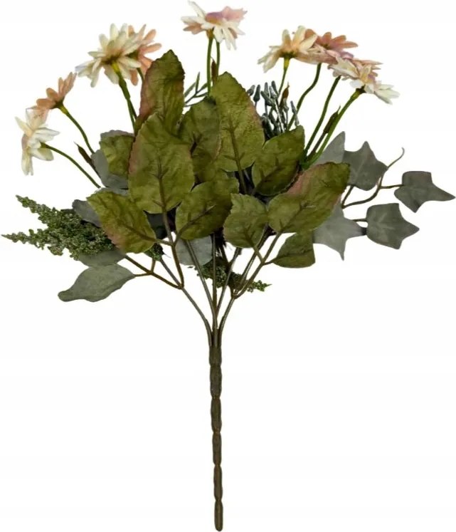 Margaréta csokor 32 cm bézs-krém