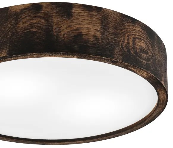 OAK SMOKY mennyezeti lámpa 2xE27/15W/230V, 37,5 cm, tölgy/sötétbarna