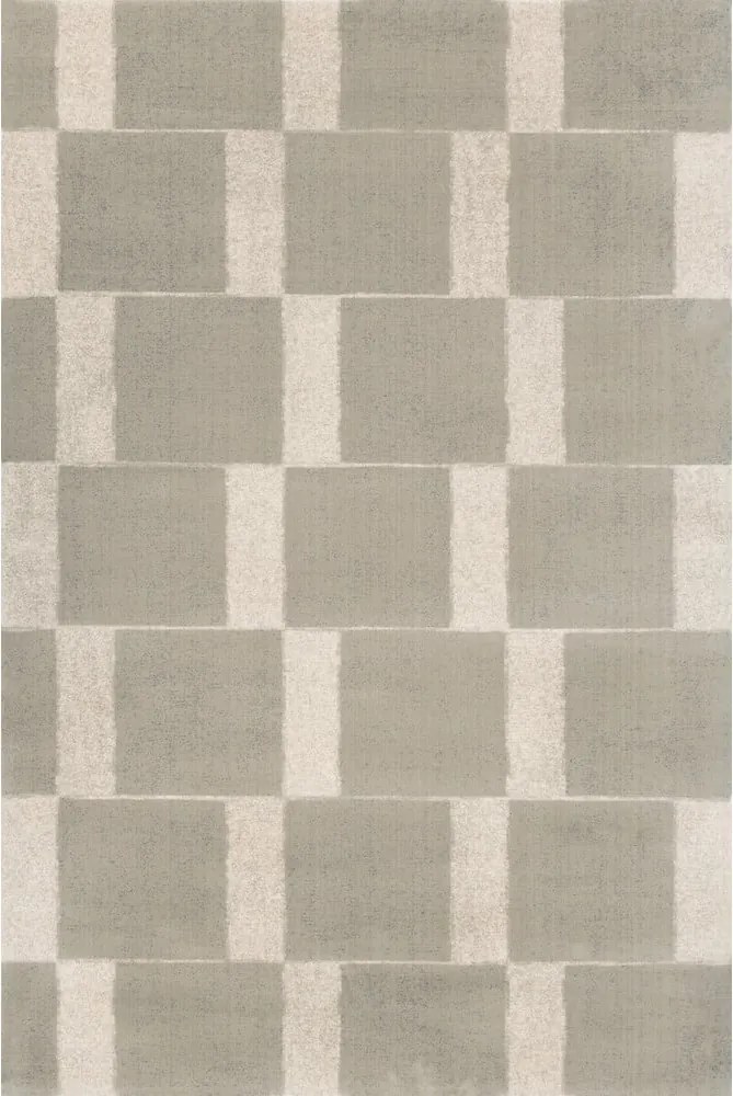 Szürkésbézs gyapjú szőnyeg 133x190 cm Agnus Pavement – Agnella