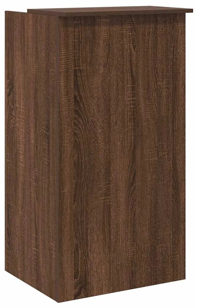 recepciós pult barna tölgy 55x50x103,5 cm szerelt fa