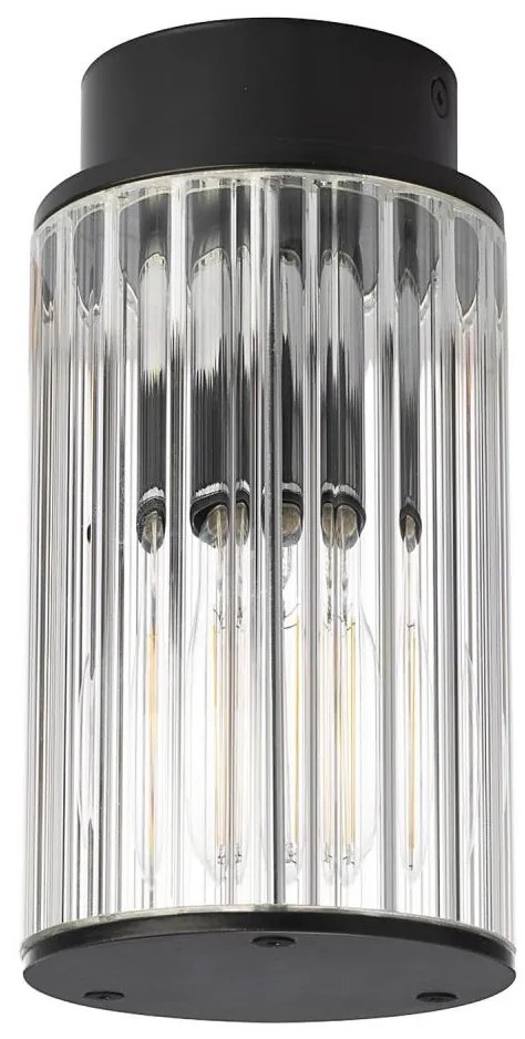 Argon 8773 - Kültéri mennyezeti lámpa NORFOLK 1xE27/15W/230V IP44 fekete