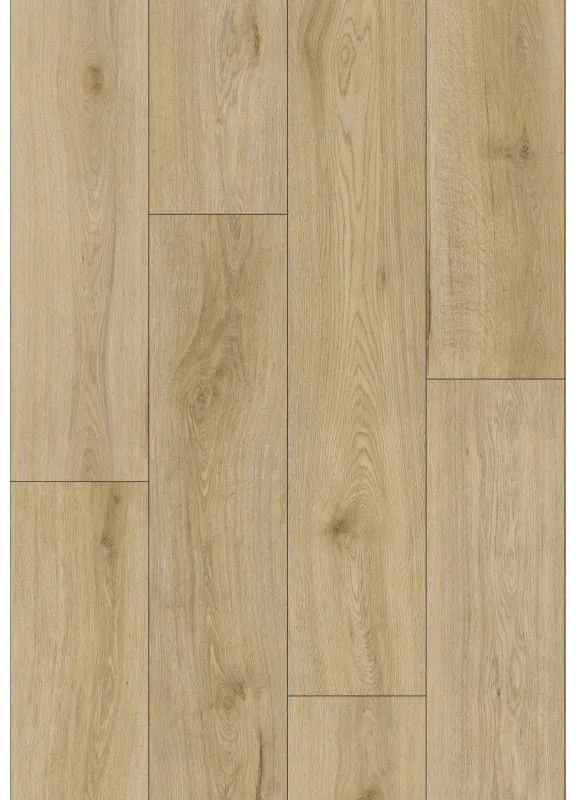 Mexen Charter Oak 1240 x 182 mm-es vinilpanelek, SPC 6,5 mm, IXPE 1,5 mm-es alátét, 4 V-fuga, Tölgy