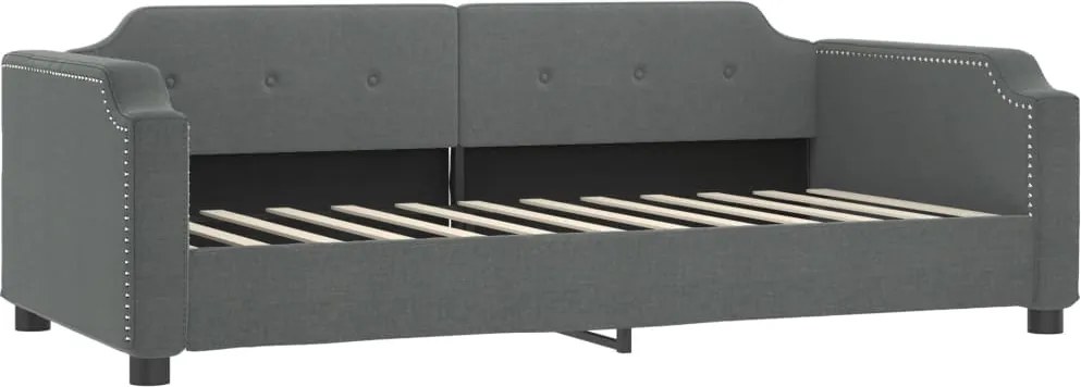 vidaXL sötétszürke szövet kanapéágy 100 x 200 cm