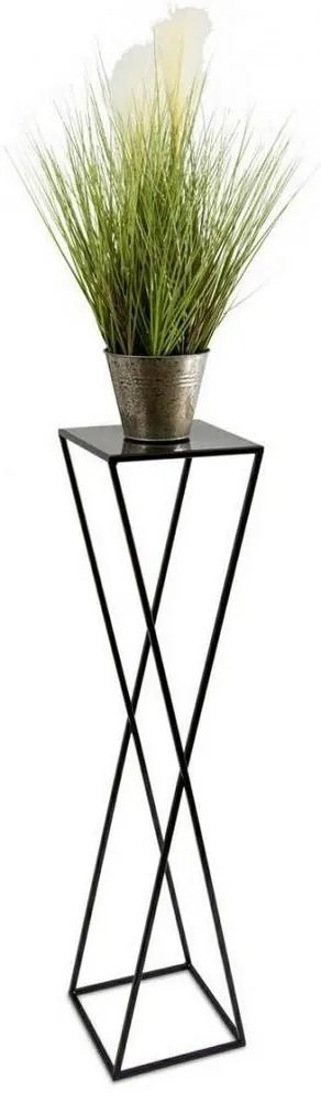 Virágállvány 100x24 fekete