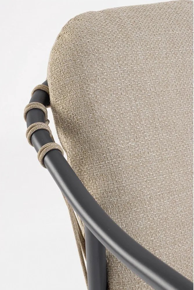 Világosbarna fém kerti szék Edvige – Bizzotto