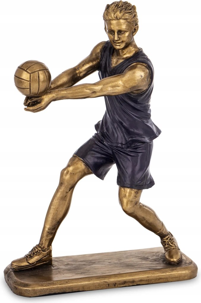 Figura férfi játékos kézilabda arany fekete figura