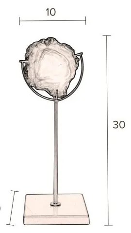 Nina achát gyertyatartó - Dutchbone