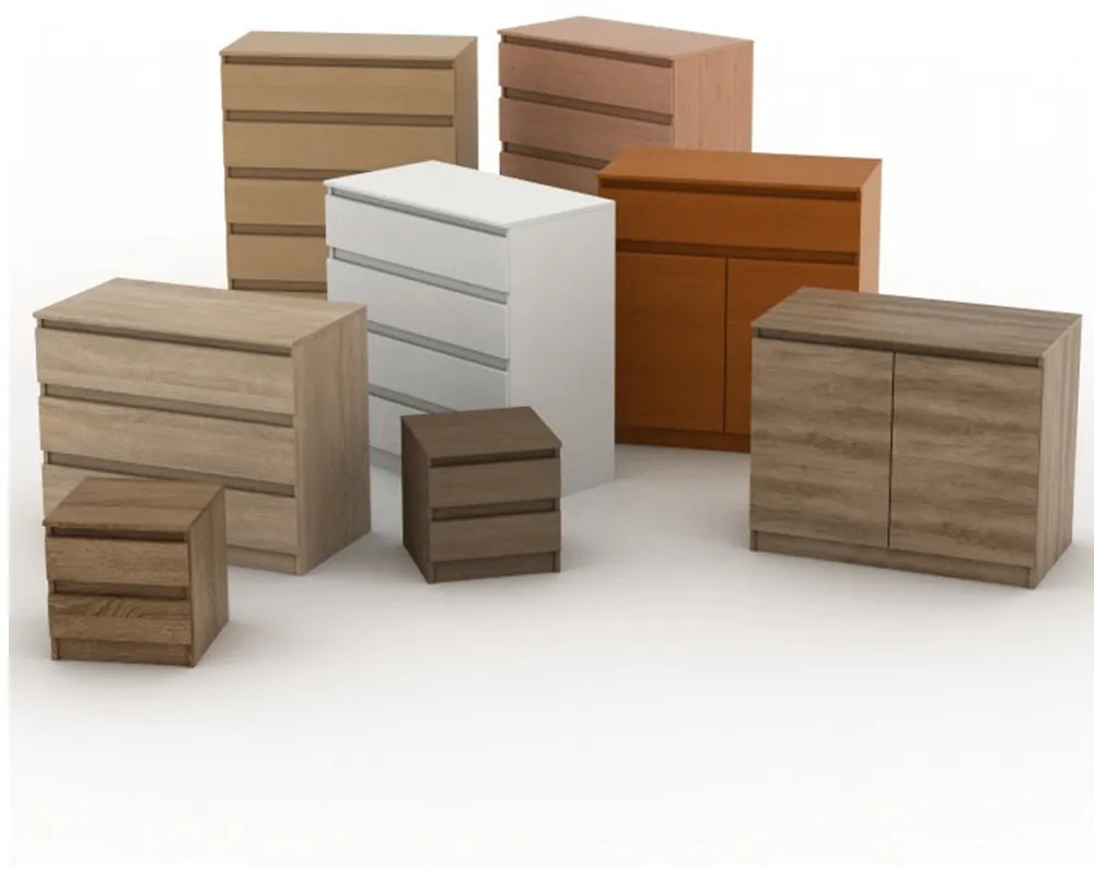 Zondo Komód Hannah New 04 (úzka) (sonoma tölgy). 1021343