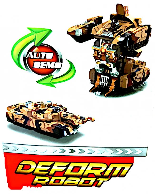 Nagy Méretű Rc Megatron Transform Távirányítós Robot Tank 40 Cm