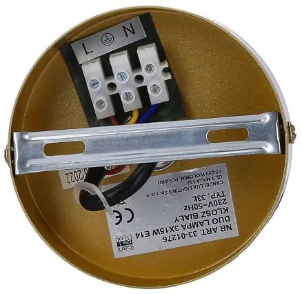 Csillár zsinóron DUO 3xE14/40W/230V arany/fekete