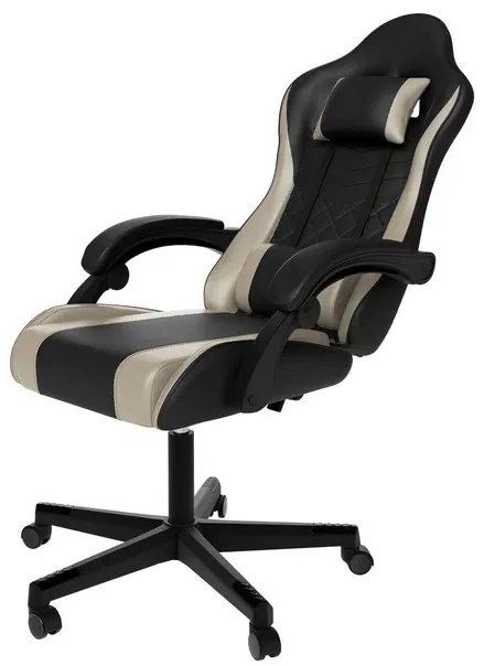Juskys HyperSeat irodai szék - fekete/bézs