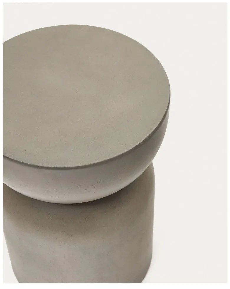 Beton kerek kerti kisasztal ø 32 cm Garbet – Kave Home