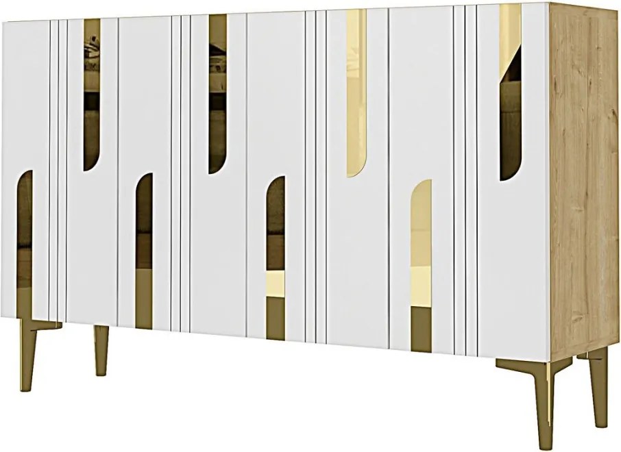 Nota 120 - Sapphire Oak, White, Gold