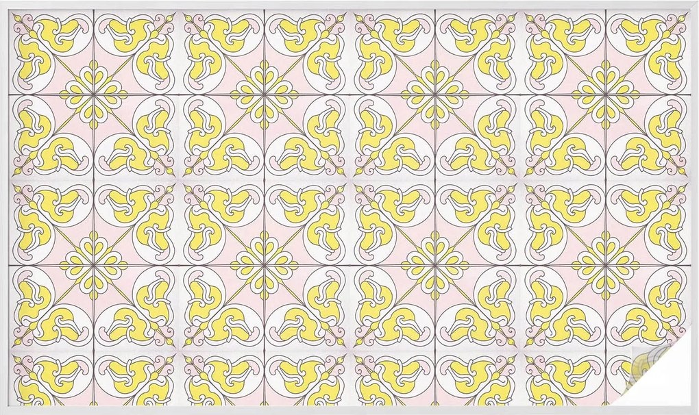 Ablakfólia Öntapadós Adatvédelem Absztrakt virágok 200x116