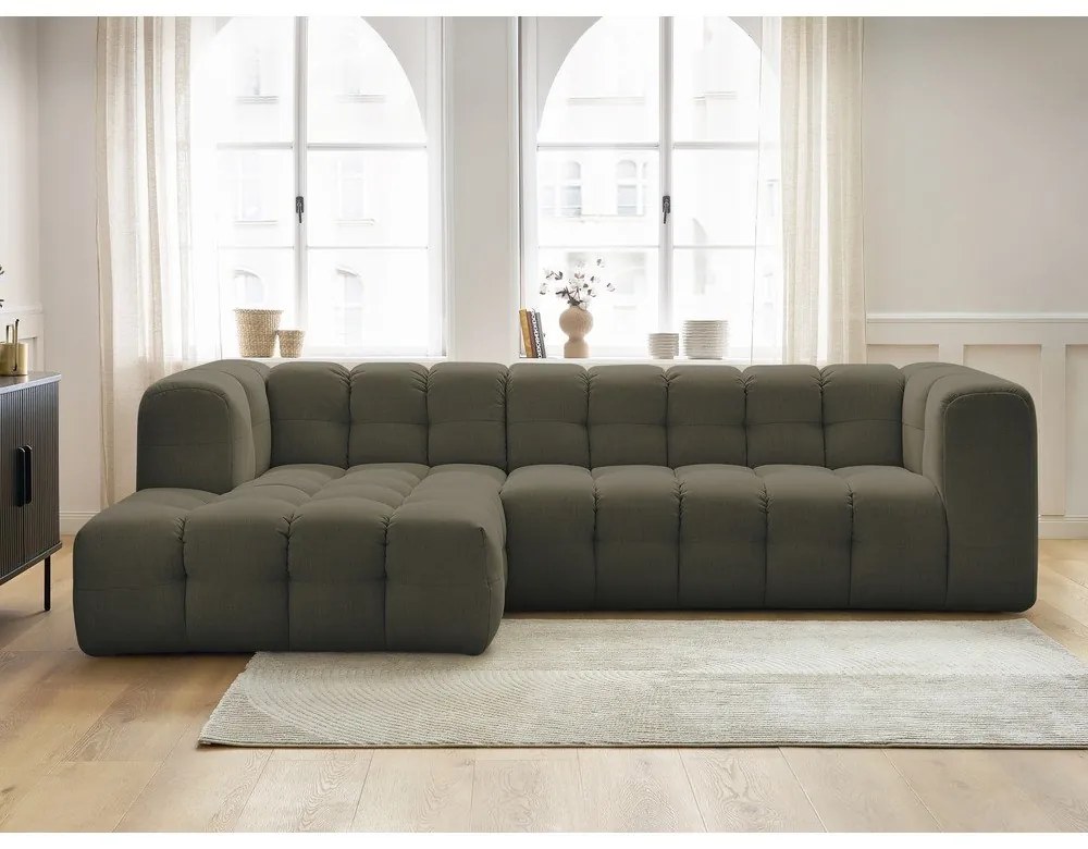 Zöld sarokkanapé Cloud – Bobochic Paris