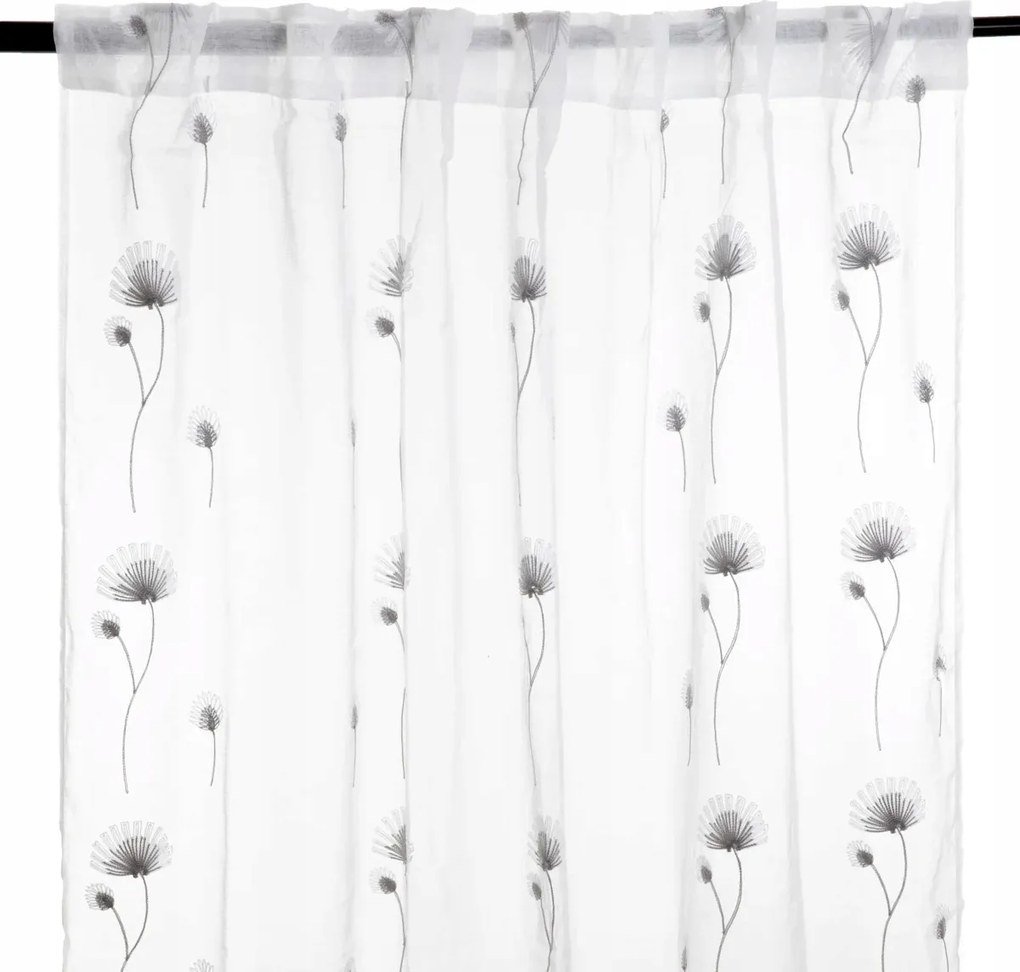 Selly fátyolfüggöny hímzéssel 140x250 cm Homla