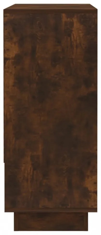 füstös tölgy színű szerelt fa tálalószekrény 97 x 31 x 75 cm