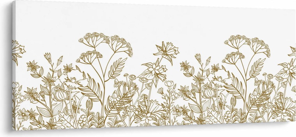 Kép - réti virágok (120x50 cm)