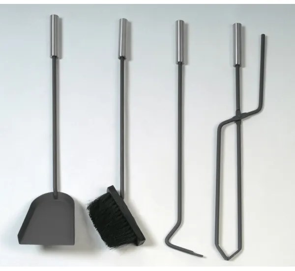 Kandalló szerszámok 5 db fekete