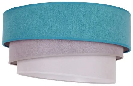 Duolla - Mennyezeti lámpa TRIO 1xE27/15W/230V á. 45 cm türkiz/szürke/fehér
