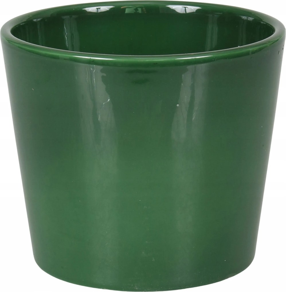 Zöld kerámia virágtartó nagy 28 cm