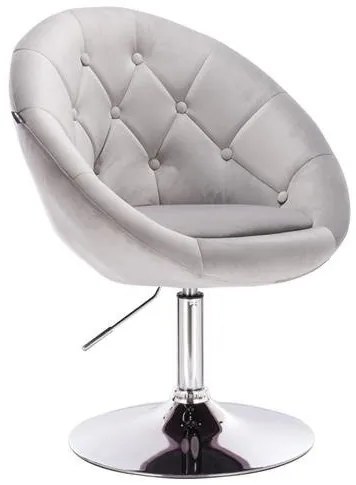 HR8516 Acél modern velúr szék