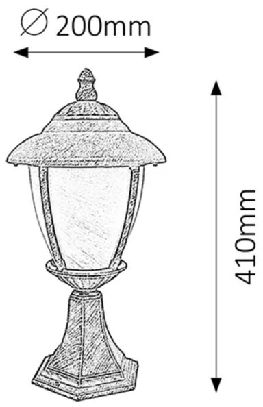 Rabalux 8478 - Kültéri lámpa MADRID 1xE27/60W/230V