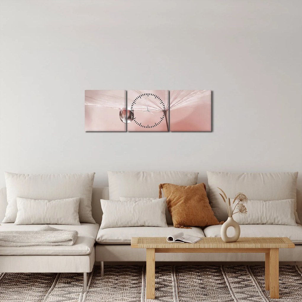 Kép - Egy csepp harmat (órával) (90x30 cm)