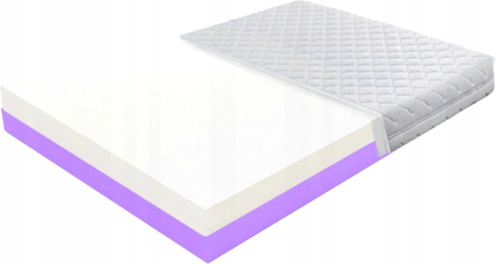 140x180 rugalmas habszivacs matrac, két keménységi fokozattal, kemény H1 habszivacsból, 10 cm