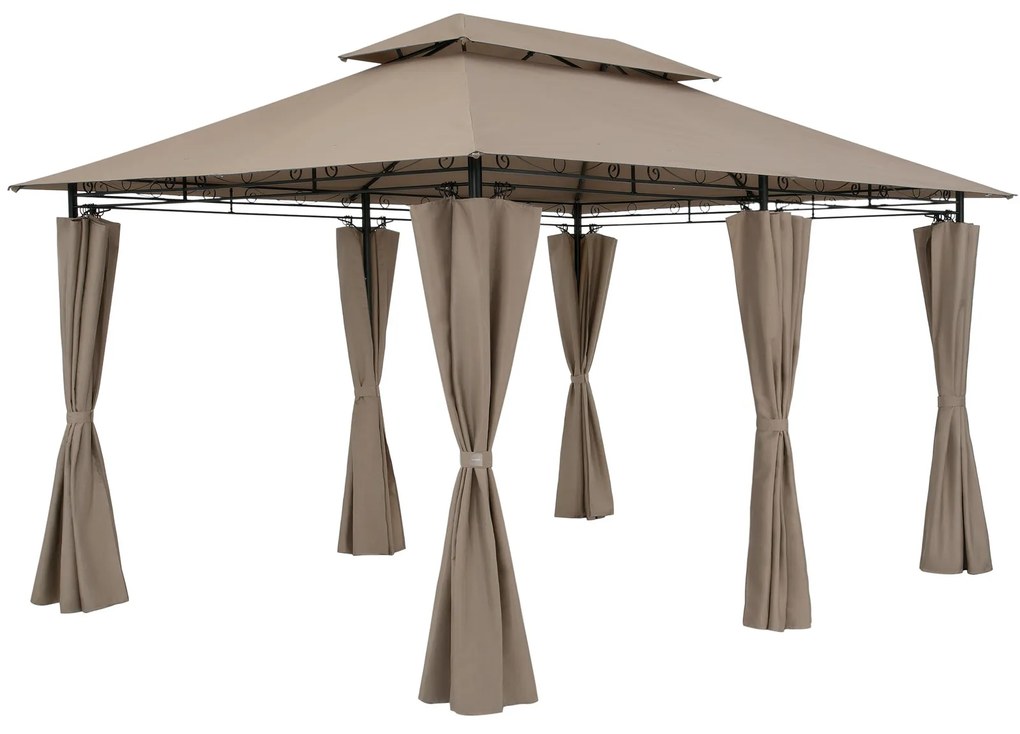 Deuba Topas kerti pavilon 4x3 m - taupe