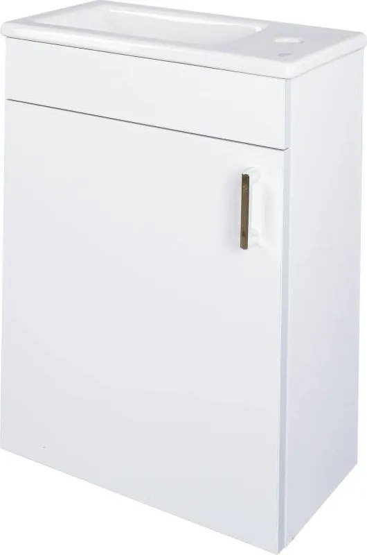 VivaStyle NIKA - fali függesztett - fürdőszobabútor CeraStyle 71100 mosdóval - BALOS - 42 x 24 cm