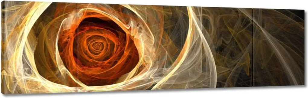 Vászonkép 170x50 Fraktál rózsa