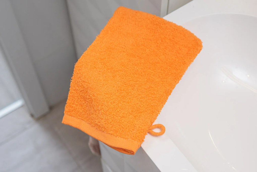 Mosdókesztyű CLASSIC 15x24 cm, narancssárga