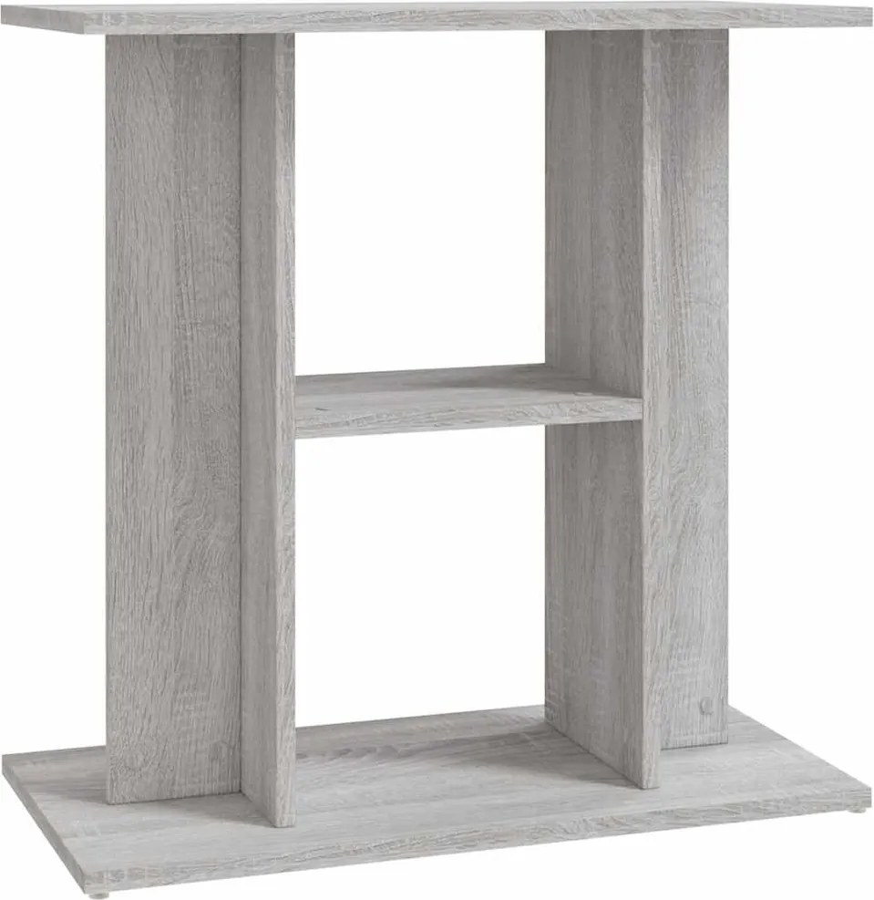 vidaXL szürke sonoma akváriumállvány 60 x 30 x 60 cm rétegelt fából