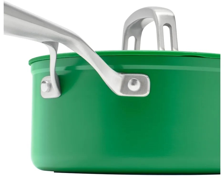 Indukciós tűzhelyhez alkalmas edény fedővel-kerámia felülettel 2,4 l Meda 3.0 – FABINI