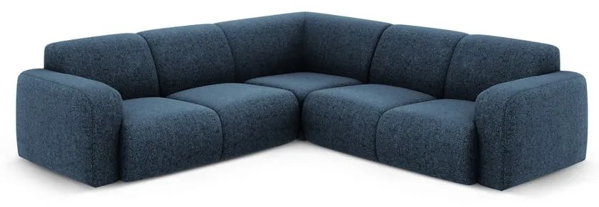 Sötétkék sarokkanapé (variálható-L alakú) Molino – Micadoni Home