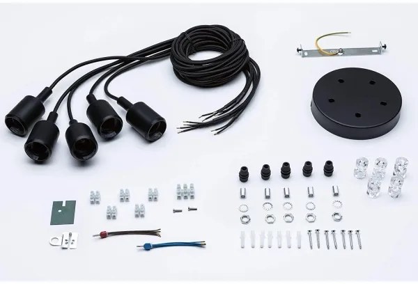 Paulmann 50389 - Csillár zsinóron NEORDIC 5xE27/20W/230V pók