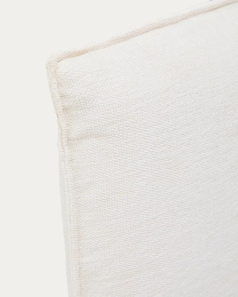 Fehér kárpitozott franciaágy 180x200 cm Jaira – Kave Home