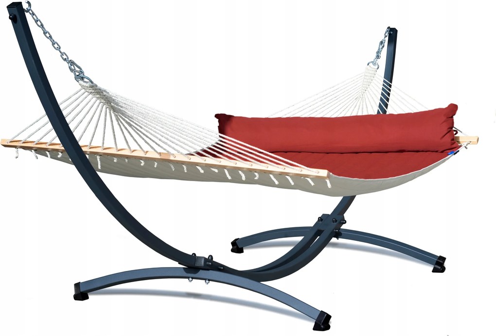 Kerti függőágy acél vázzal Grande Panama függőágy párnával Potenza