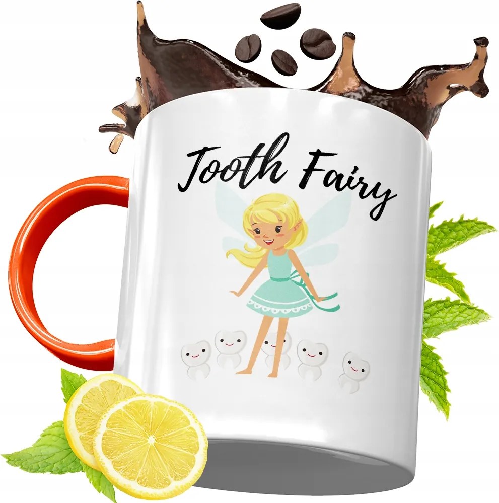 Narancssárga Bögre Fogorvosnak Ajándék fényképes nyomattal