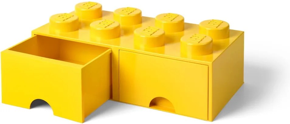 Sárga 2 fiókos tárolódoboz - LEGO®