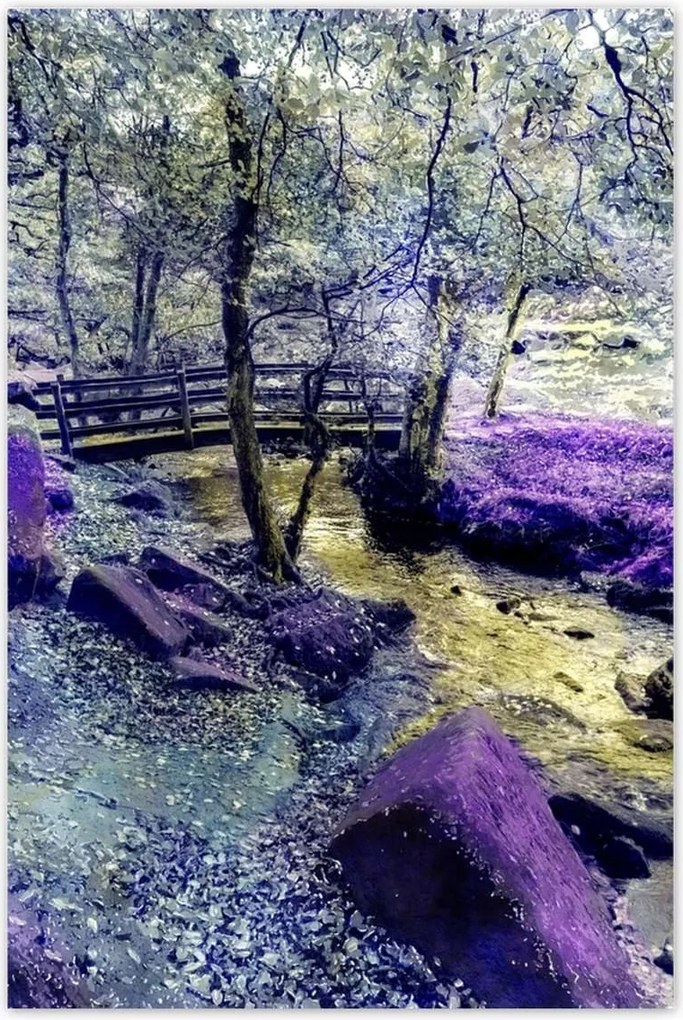 Poszterek 80x120 Híd a folyó felett